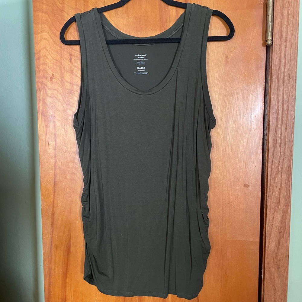 Motherhood Olive Green Tank Top